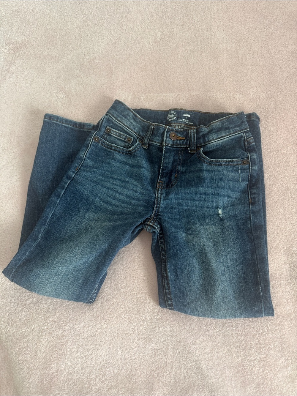 Wonder Nation Kids Slim Dark Wash Jeans 7